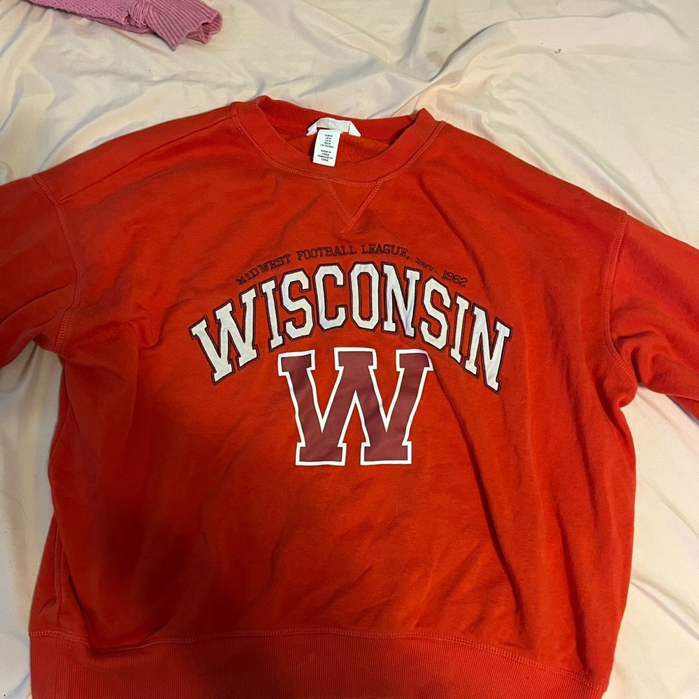 Red Wisconsin Sweatshirt